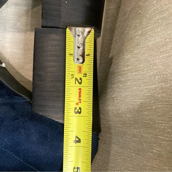 WISHBONE COLLECTION Sz 9 Stacked Heel Textile Zipper Back Pointy Toe Booties - Picture 10 of 10